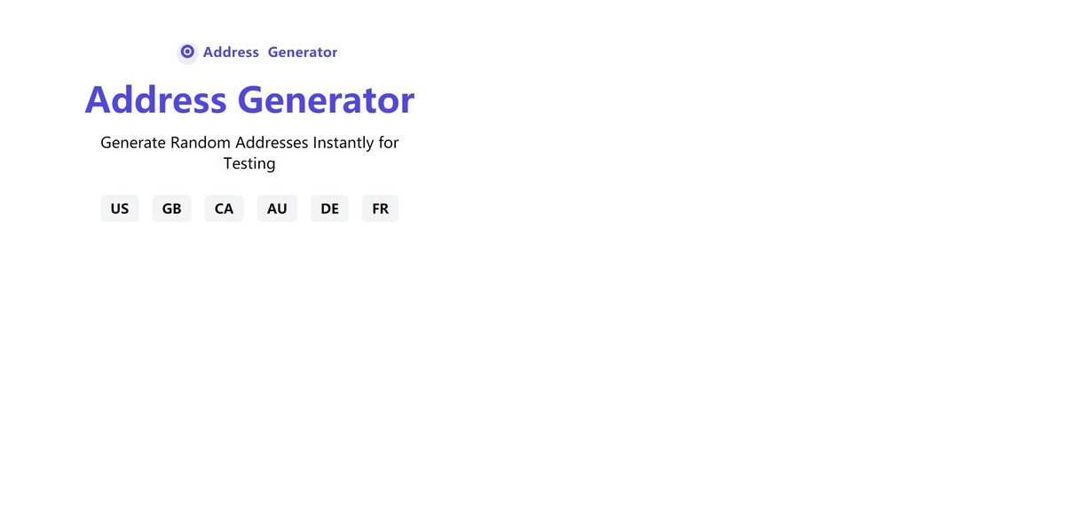 Us Address Generator Creates Fictional Addresses for Testing Needs
